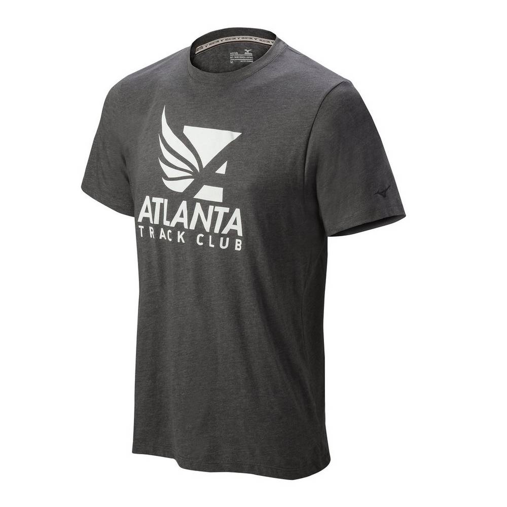 Camisetas Mizuno Atlanta Track Club 50/50 Para Hombre Grises 3658410-RH